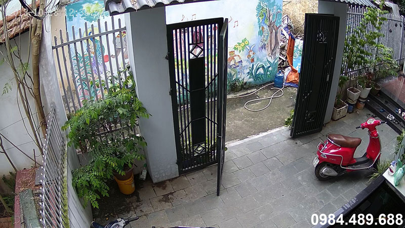 Lắp camera ngoài cổng 