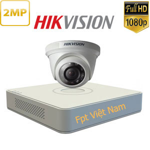 lắp đặt 1 camera hikvision 2MP Full HD 1080P